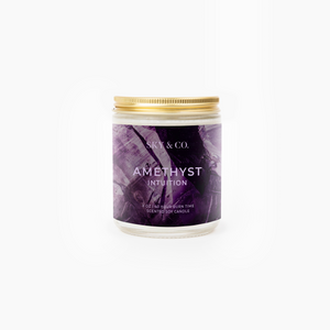 Amethyst Candle - Crystal Infused Candle